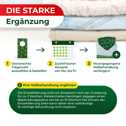 Schlupfwespen gegen Kleidermotten