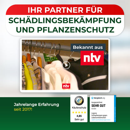 Schlupfwespen gegen Kleidermotten